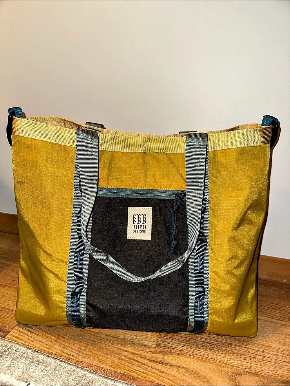 Topo Designs Mountain Tote Yellow & Black Tote Bag